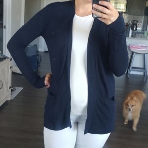 Blue cardigan